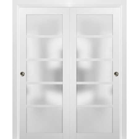 Sartodoors Slab Interior Door, 42" x 80", White QUADRO4002DBD-WS-6096